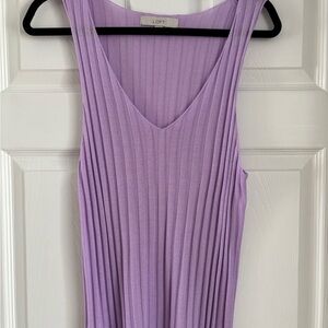 LOFT Women's Lavender Sleeveless Top